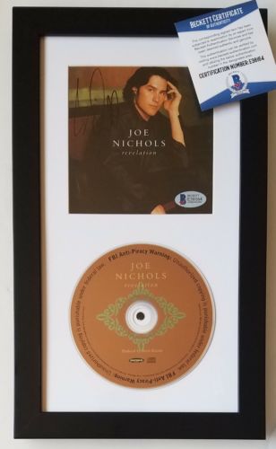 JOE NICHOLS signed cd display BECKETT BAS COA album country music autographed