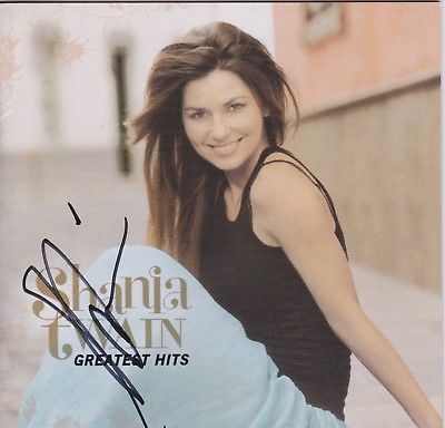 Shania Twain signed Greatest Hits cd