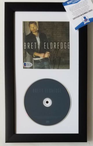 BRETT ELDREDGE signed cd display BECKETT cert BAS coa RARE country music album