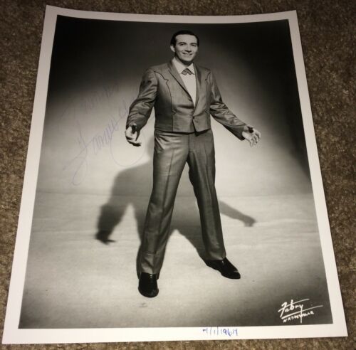Faron Young Autographed Signed Promotional Photo 8x10 B&W 1960s