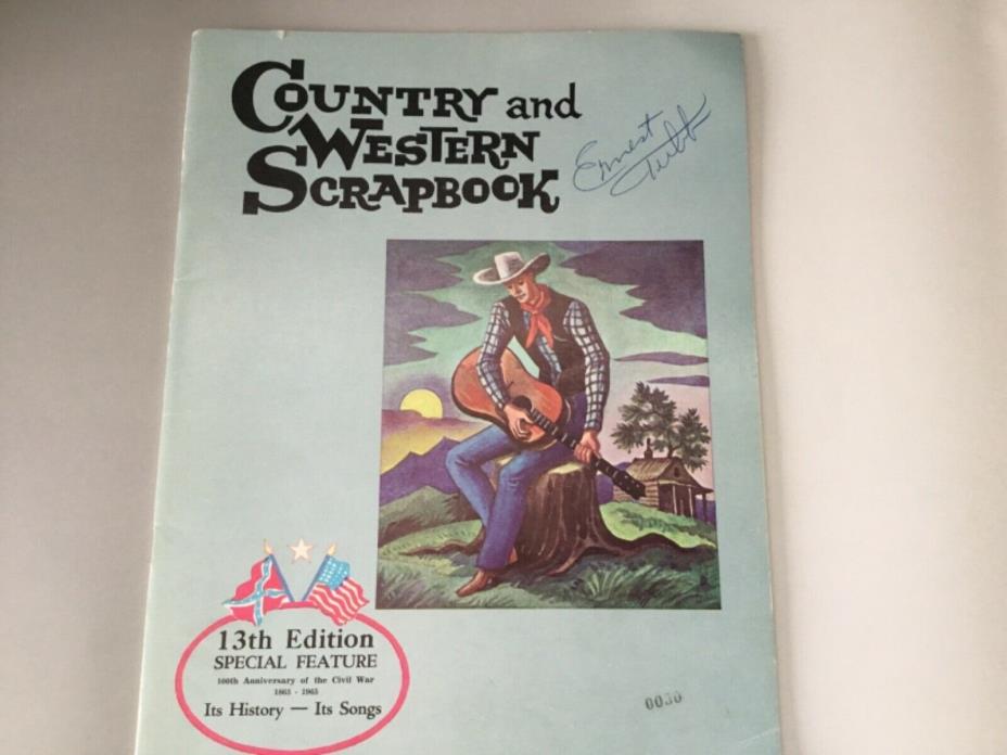 Country and Western Scrapbook ( Signed by Ernest Tubb ) 13th Edition Special