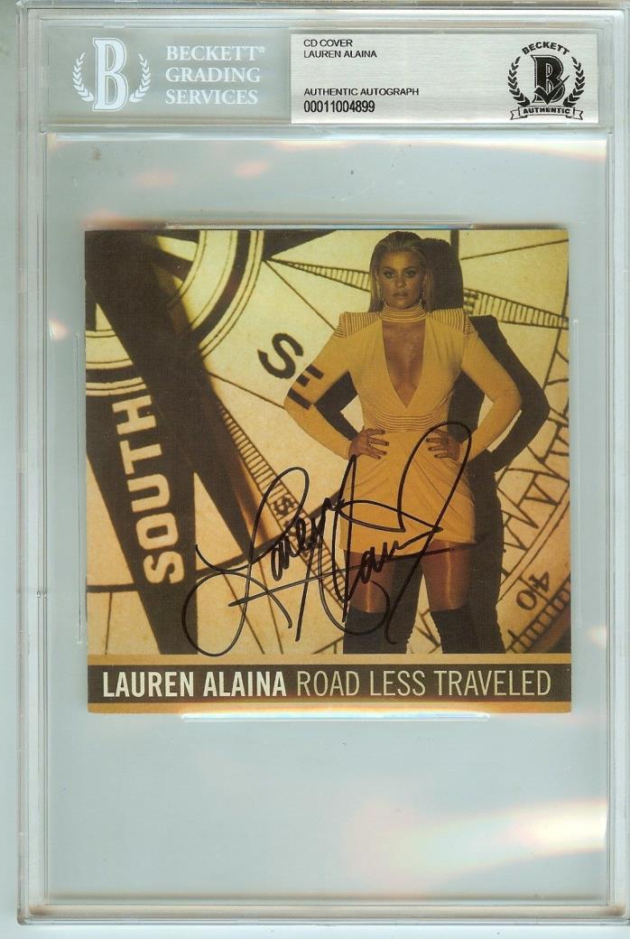 Lauren Alaina CD Booklet Road Less Traveled Autograph BECKETT Authenticated BAS