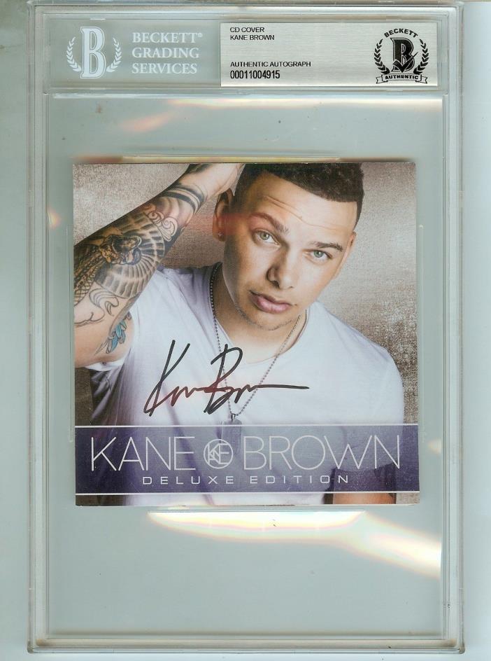 Kane Brown Signed CD Booklet Deluxe Edition Autograph BECKETT Authenticated BAS