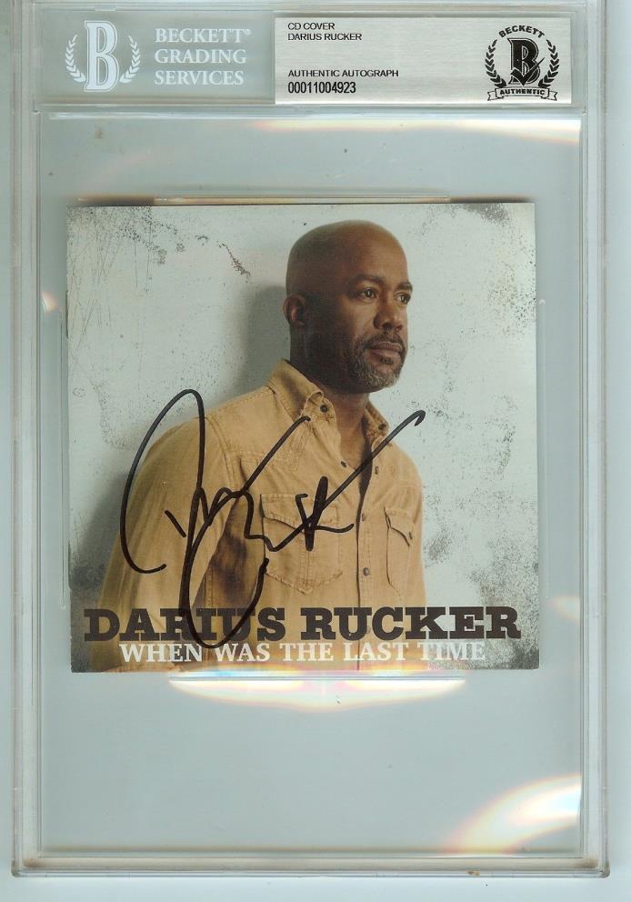 Darius Rucker Signed CD Booklet Last Time Autograph BECKETT Authenticated BAS