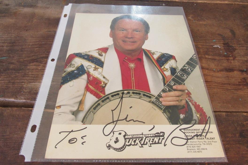 Buck trent Autographed 8x10 Promotional Photo - Hand Signed