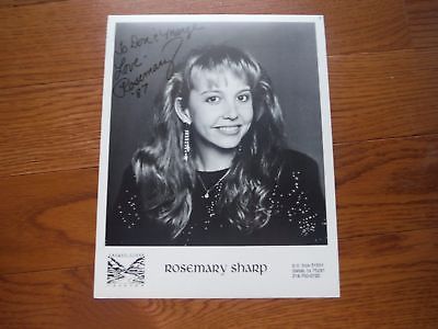 Rosemary Sharp Autographed 8x10 Photo Hand Signed PERSONALIZED Country
