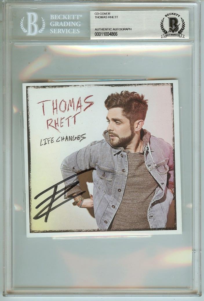 Thomas Rhett Signed CD Booklet Life Changes Autograph BECKETT Authenticated BAS