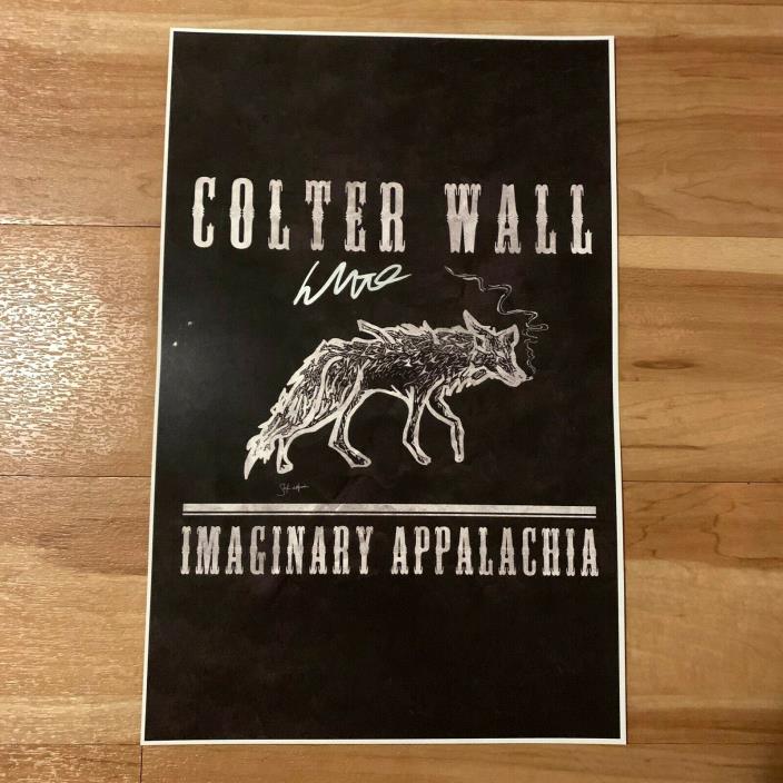 Signed Colter Wall Imaginary Appalachia Poster w/ Proof (Country Autograph)