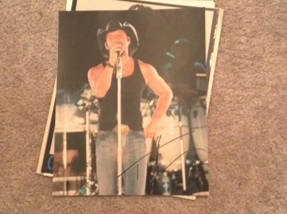Tim McGraw 1 of a kind autographed signed photo