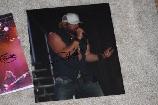 toby keith autographed signed photo one of a kind