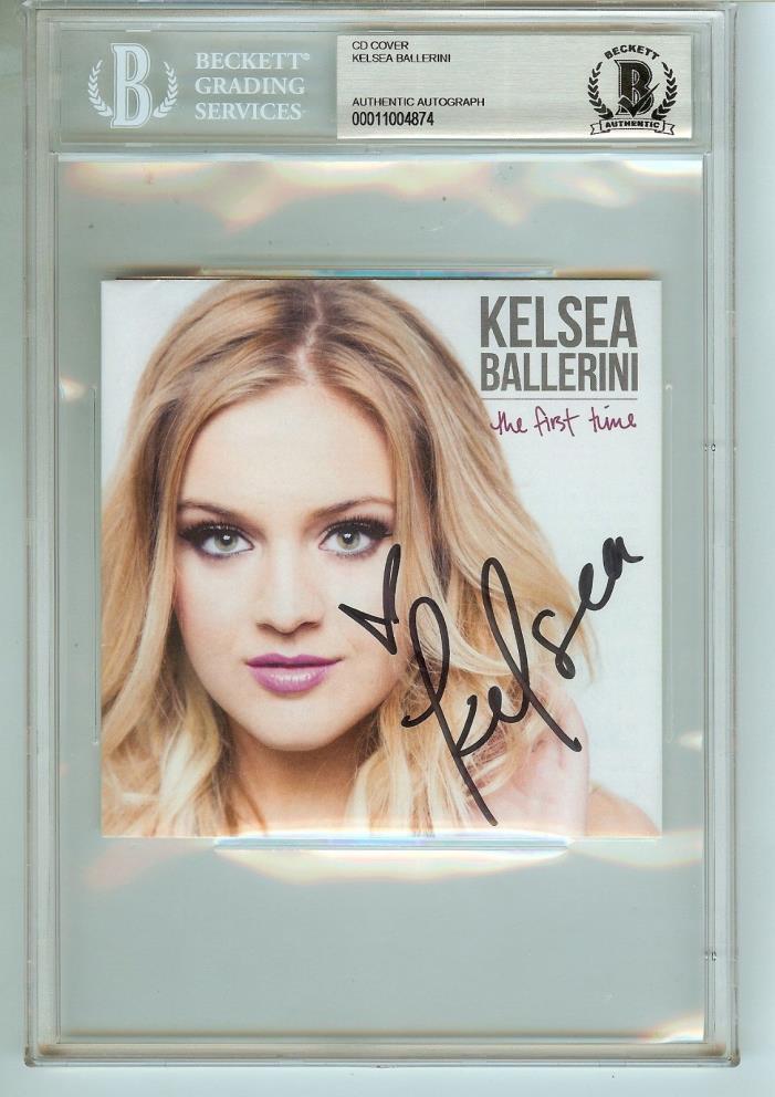 Kelsea Ballerini CD Booklet The First Time Autograph BECKETT Authenticated BAS