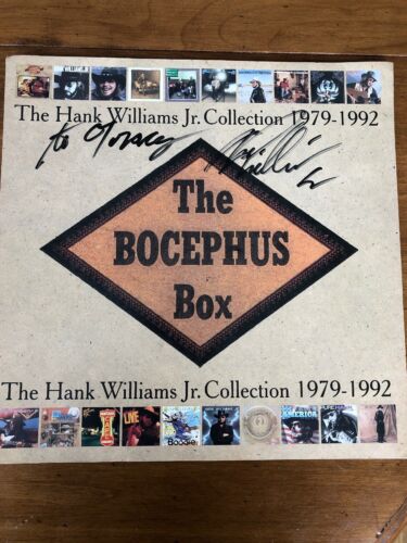 Hank Williams Jr Collection 79-92 1992 Autographed Signed Album Flat Bocephus