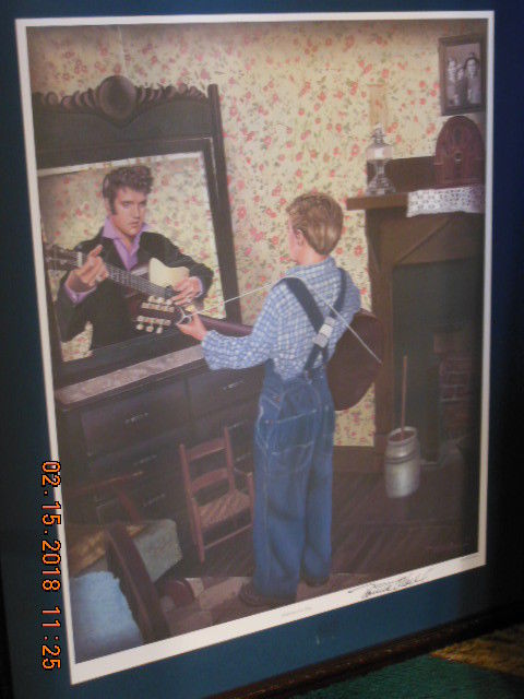 Elvis,Reflection of a King print signed by Ronnie McDowell