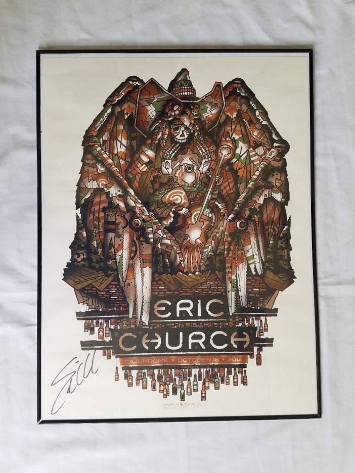 Eric Church Autographed VIP Poster #184/200 10-18-12 Lafayette L.A.