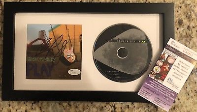 BRAD PAISLEY signed Framed Play CD cover w/ CD NEW Autographed - JSA cert