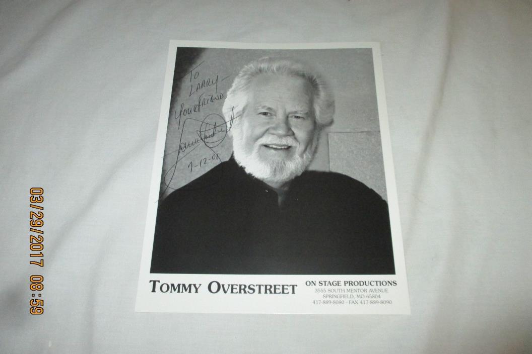 TOMMY OVERSTREET Autographed Photo
