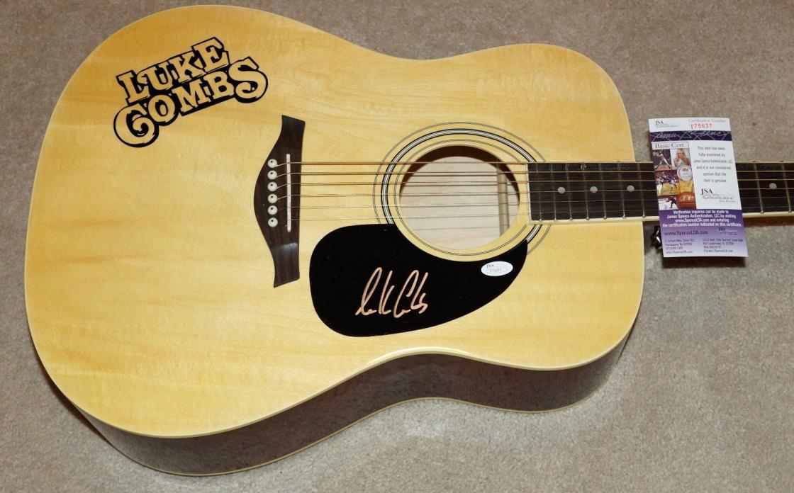 LUKE COMBS Signed Acoustic Guitar + JSA COA T75637 / *BLEM SALE* Broken Arm
