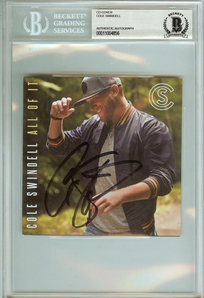 COLE SWINDELL Signed CD Booklet ALL OF IT Autograph BECKETT Authenticated BAS