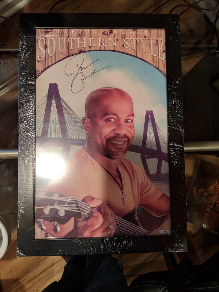 Darius Rucker Signed Autograph 11x17 Southern Style Framed Poster #179