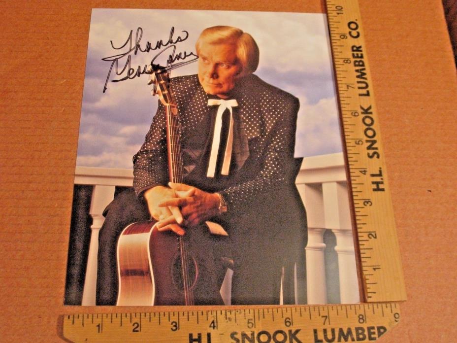 George Jones  Signed 8x10 Photo Autographed, Country Hall of Fame