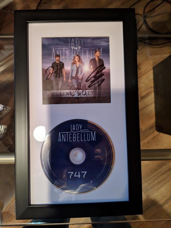 Framed Lady Antebellum Autograph Signed Cd Booklet/ CD 747