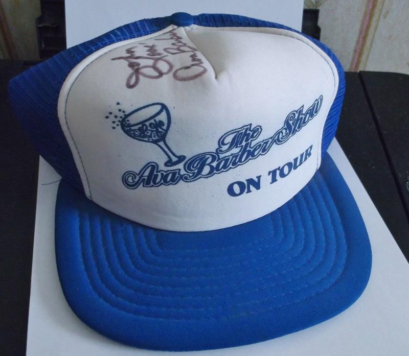 Vtg SIGNED Ava Barber Snapback Hat Cap THE AVA BRABER SHOW ON TOUR