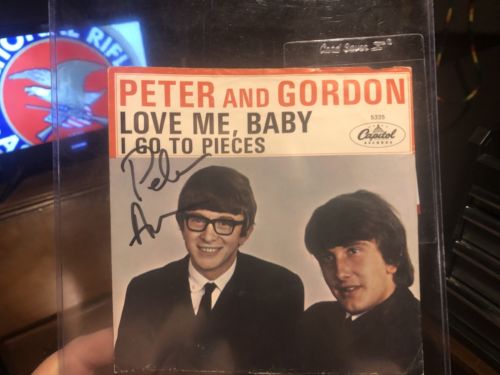 Peter And Gordon Signed Cover By Peter Asher COA From PSA