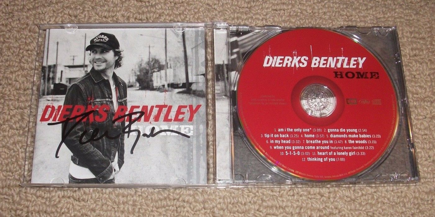 DIERKS BENTLEY - SIGNED HOME CD *AUTOGRAPHED* Country Music Star