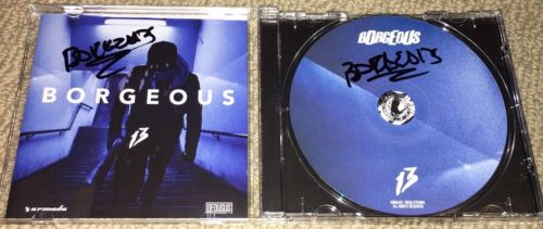 DJ BORGEOUS - SIGNED 13 CD *AUTOGRAPHED BOOKLET & DISC* EDM SUPERSTAR DJ - HOUSE