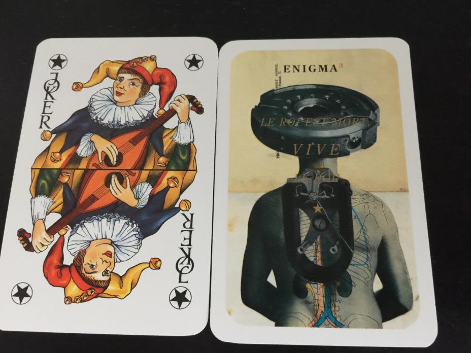 New Enigma Promo Promotional Playing Cards Le Roi Est Mort Deck Poker Rare No CD