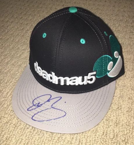 DEADMAU5 SIGNED SNAPBACK HAT CAP! JOEL ZIMMERMAN AUTOGRAPHED! DJ & EDM PRODUCER!