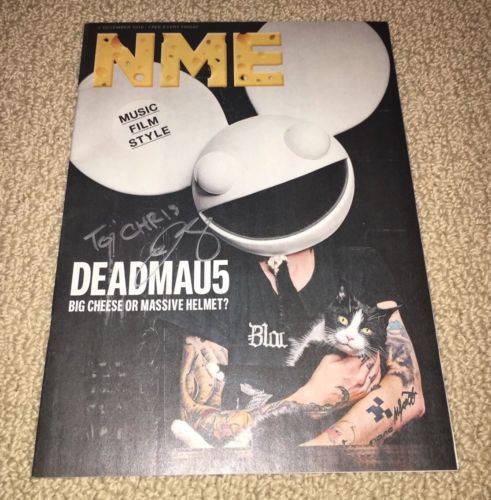 DEADMAU5 SIGNED NME MAGAZINE! *AUTOGRAPHED* EDM DJ PRODUCER! JOEL ZIMMERMAN
