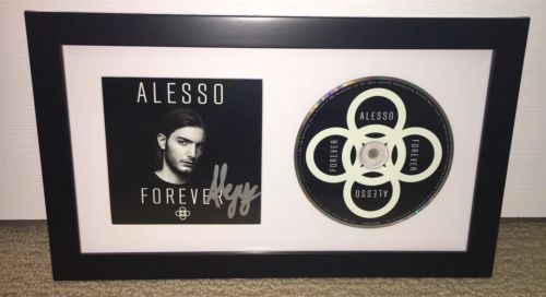 ALESSO SIGNED FOREVER CD *FRAMED* AUTOGRAPHED *DEBUT ALBUM* EDM PRODUCER! SWEDEN