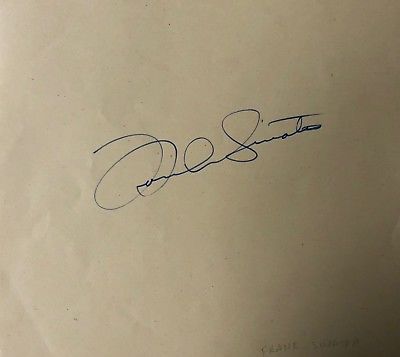 Frank Sinatra In-Person Signed Ballpoint Vintage Signature Album Page JSA