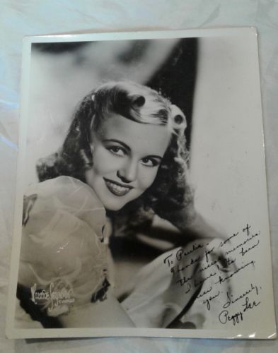 ORIGINAL Peggy Lee Signed Autograph Inscribed Maurice Seymour Chicago Photograph