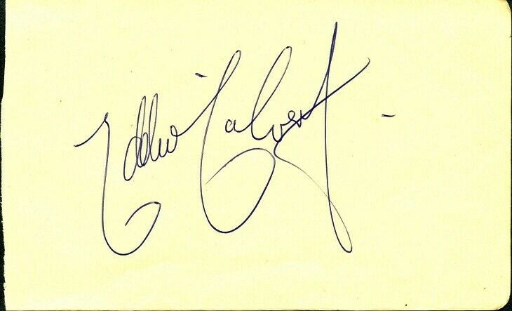 Vintage EDDIE CALVERT Autograph