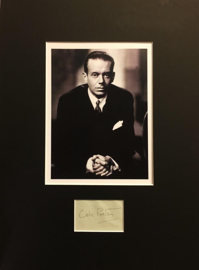 Cole Porter Original Autograph