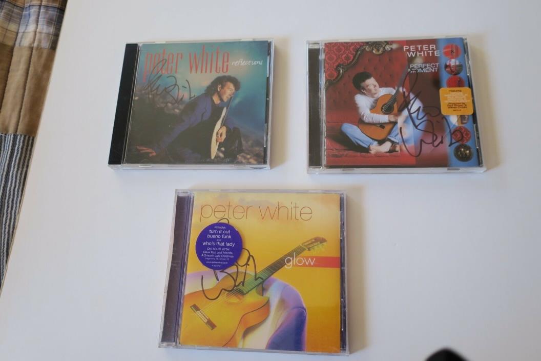 Three Peter White Autograph CD  Plus Great Jazz Music