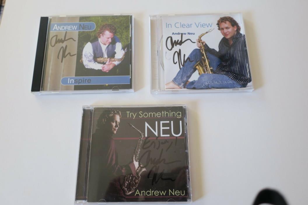 Three Andrew Neu  Autograph CD  Plus Great Jazz Music