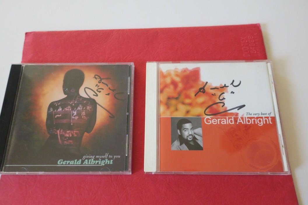Two Gerald Albriight  Autograph CD  Plus Great Jazz Music