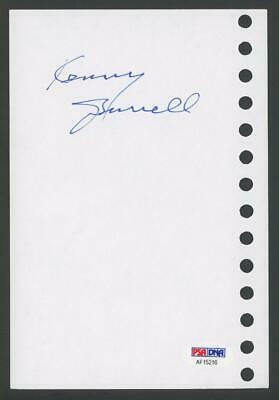 KENNY BURRELL signed 5x7 album page - PSA/DNA certified AUTOGRAPH