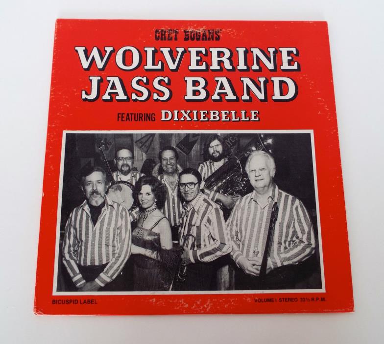 WOLVERINE JASS BAND Personally Autographed Album Chet Bogan Dixiebelle Bicuspid