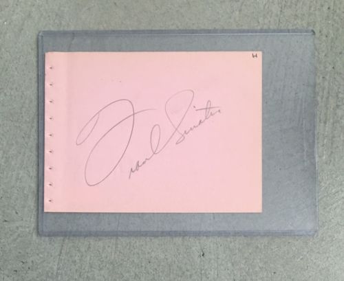Frank Sinatra Signed 4x6 Inch Cut Autograph PSA/DNA COA Rat Pack Clean Signature