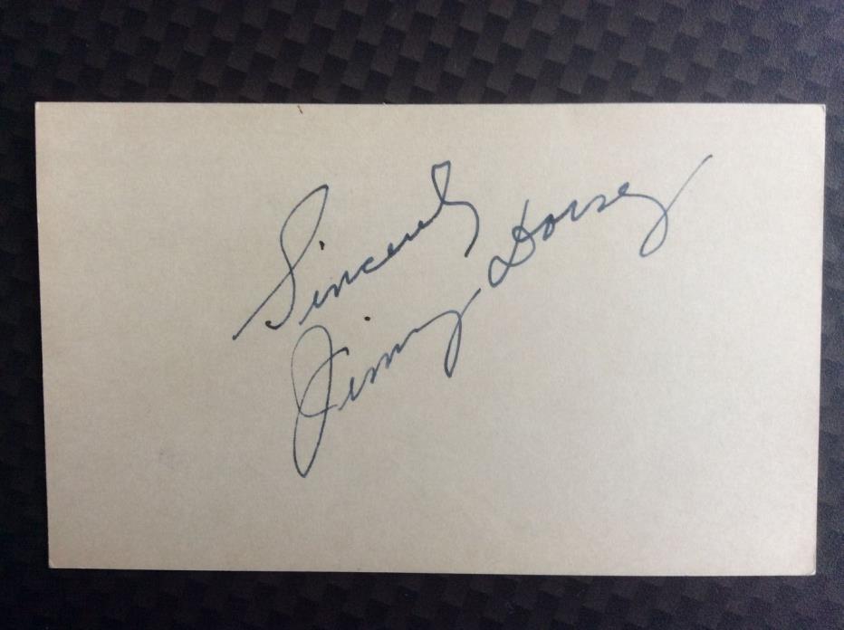 1941 Signature Autograph of JIMMY DORSEY Big Band Leader JAZZ