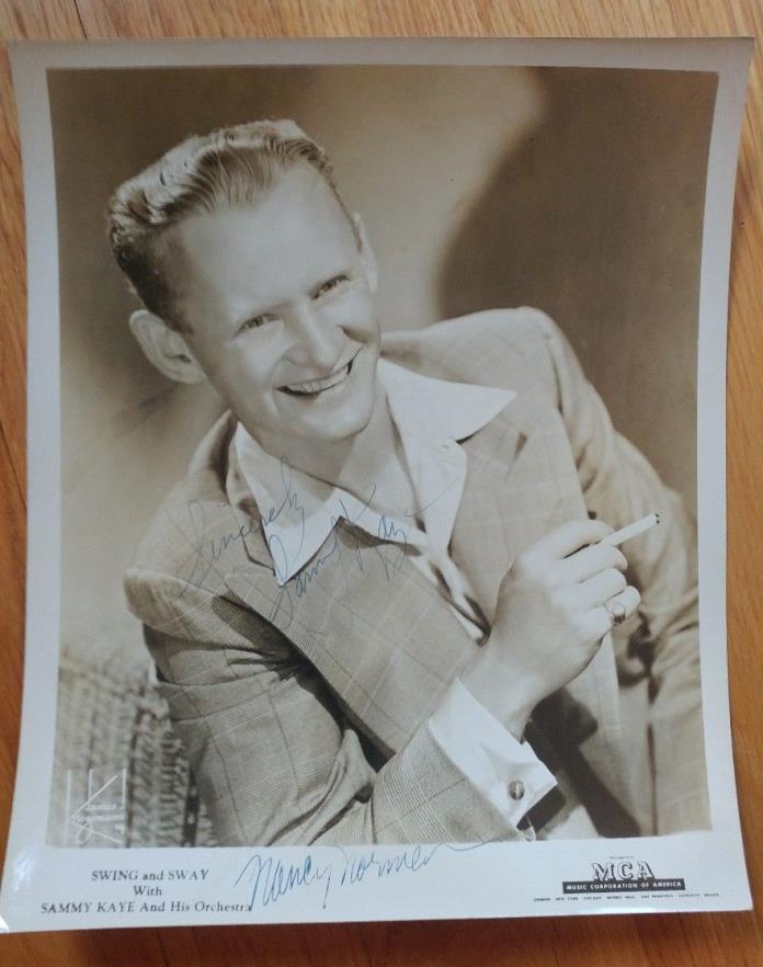 SAMMY KAYE ORCHESTRA - 8 X 10 PHOTOGRAPH SIGNED WITH BAND MEMBERS + TOMMY DORSEY