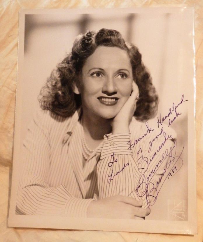 Vintage Connee Bosswell Signed Photo - Jazz and Pop Singer 