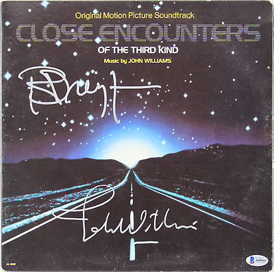 John Williams & Richard Dreyfus Signed Close Encounters  Album Cover BAS #A68016