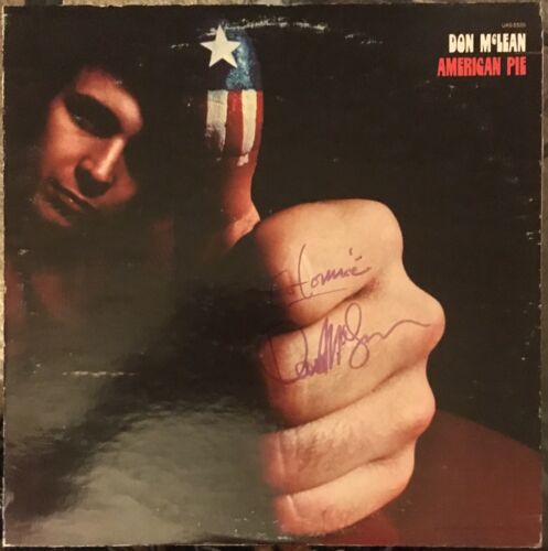 Don McLean signed American Pie Album
