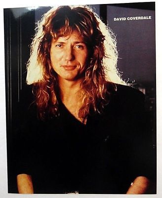 DAVID COVERDALE Autographed 8x10 PHOTO Hard ROCK Metal Singer WHITESNAKE PC557