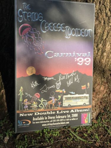String Cheese 'Carnival 99' promo release signed by original band members.
